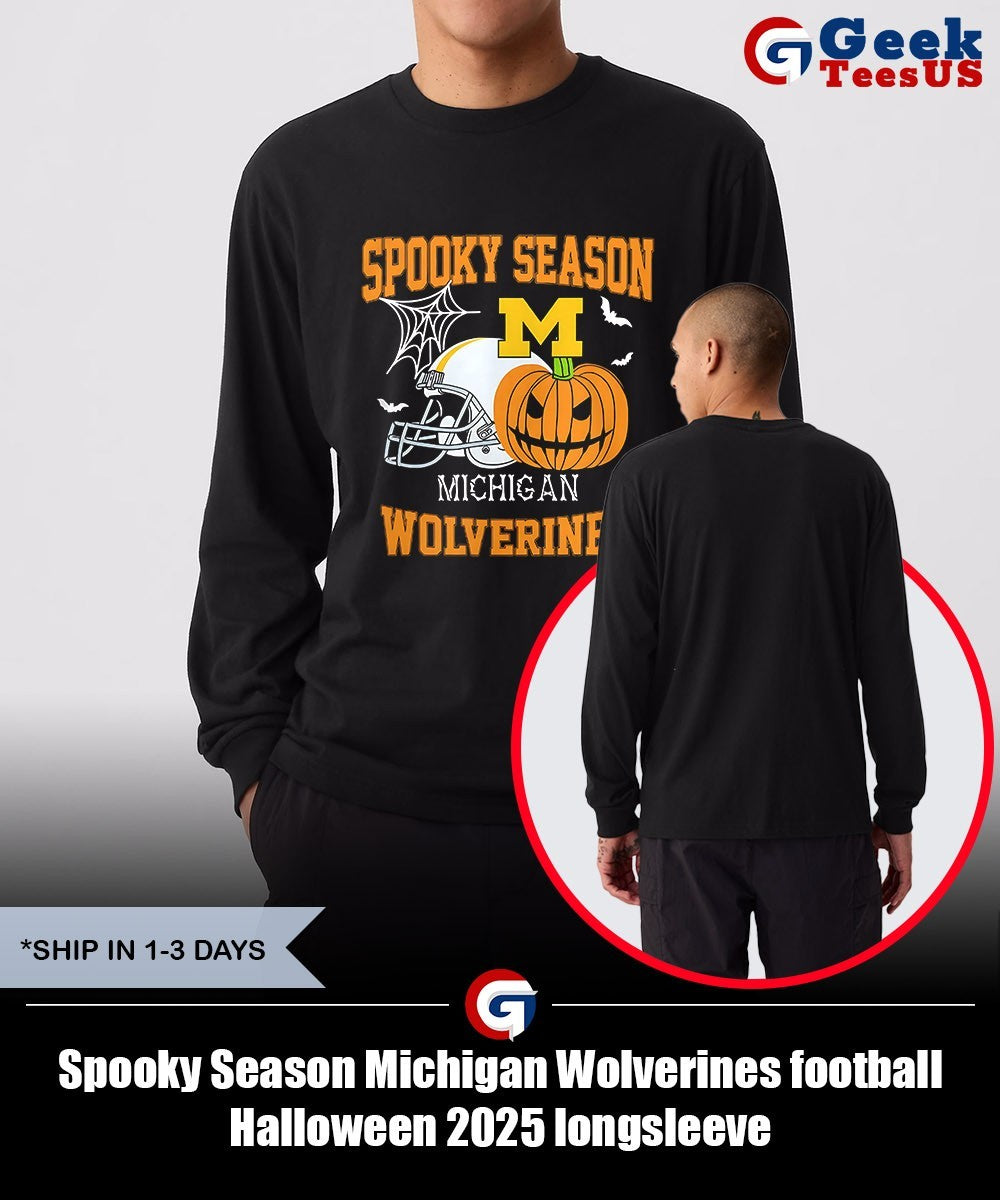 Spooky Season Michigan Wolverines football Halloween 2025 shirt