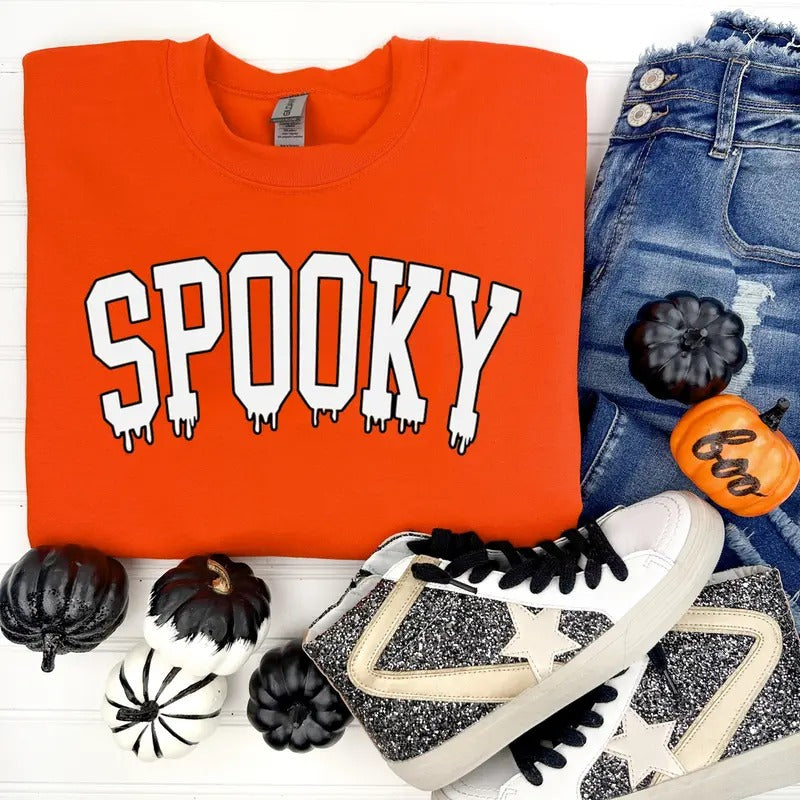 Spooky Varsity Letter Sweatshirt T-Shirts, Hoodie | HypeDripTees.com