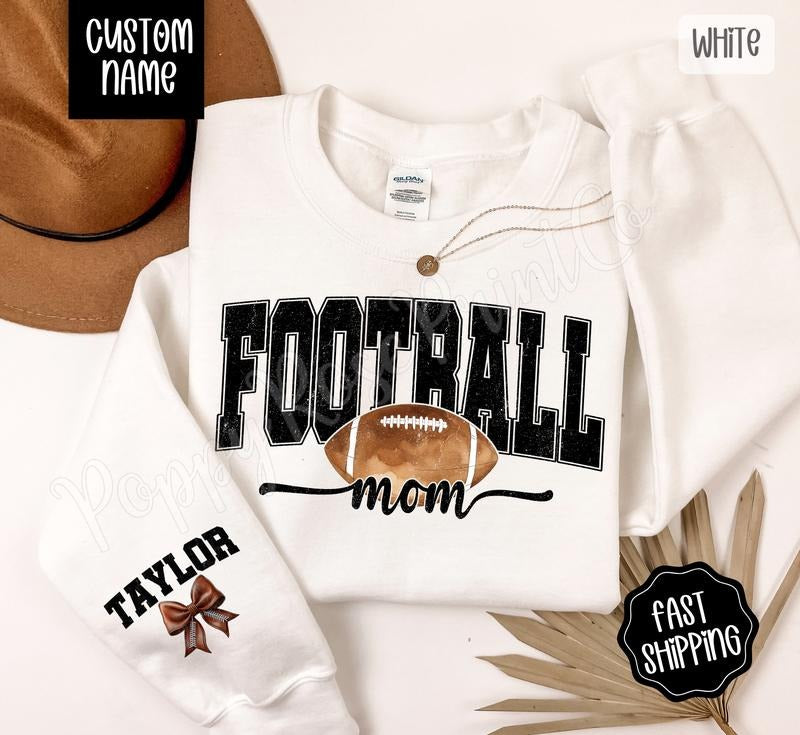 Sports Mom Crewneck Sweatshirt T-Shirts, Hoodie | HypeDripTees.com