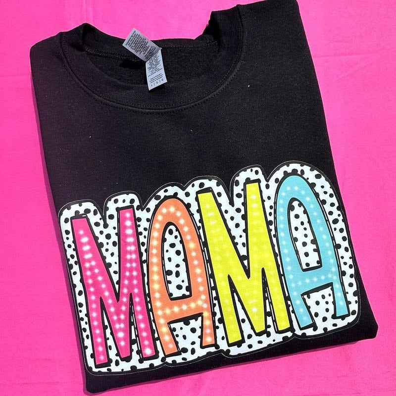 Spotted Neon Mama Sweatshirt T-Shirts, Hoodie | HypeDripTees.com