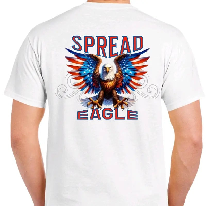 Spread Eagle - Men's T-Shirt- American- cotton Menswear Top Tshirt Sport Streetwear Hoodie, Sweatshirt | HypeDripTees.com