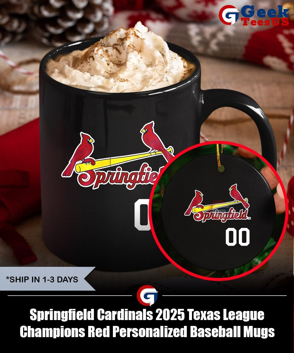 Springfield Cardinals 2025 Texas League Champions Red Personalized Baseball shirt