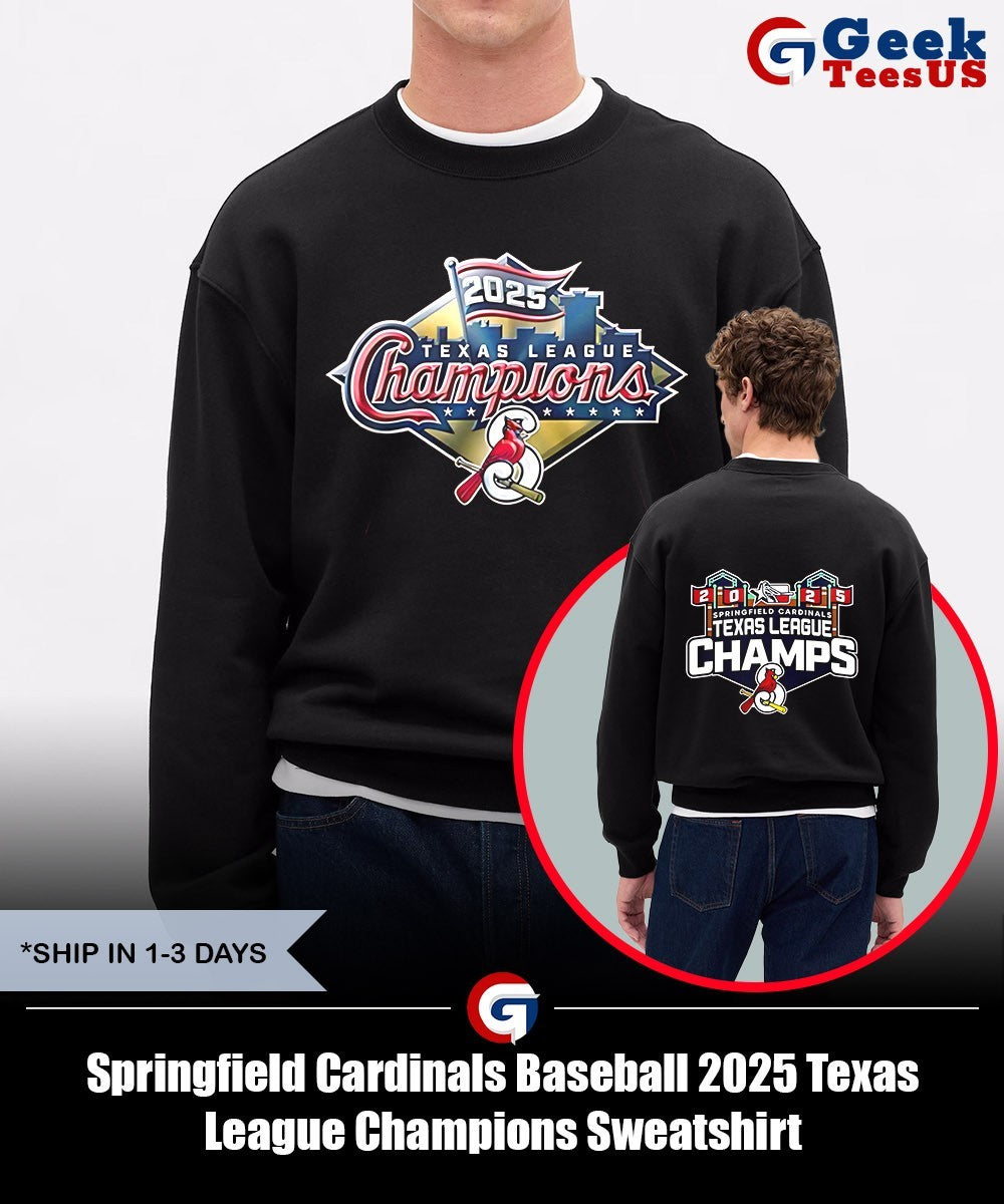Springfield Cardinals Baseball 2025 Texas League Champions shirt