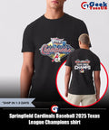 Springfield Cardinals Baseball 2025 Texas League Champions shirt