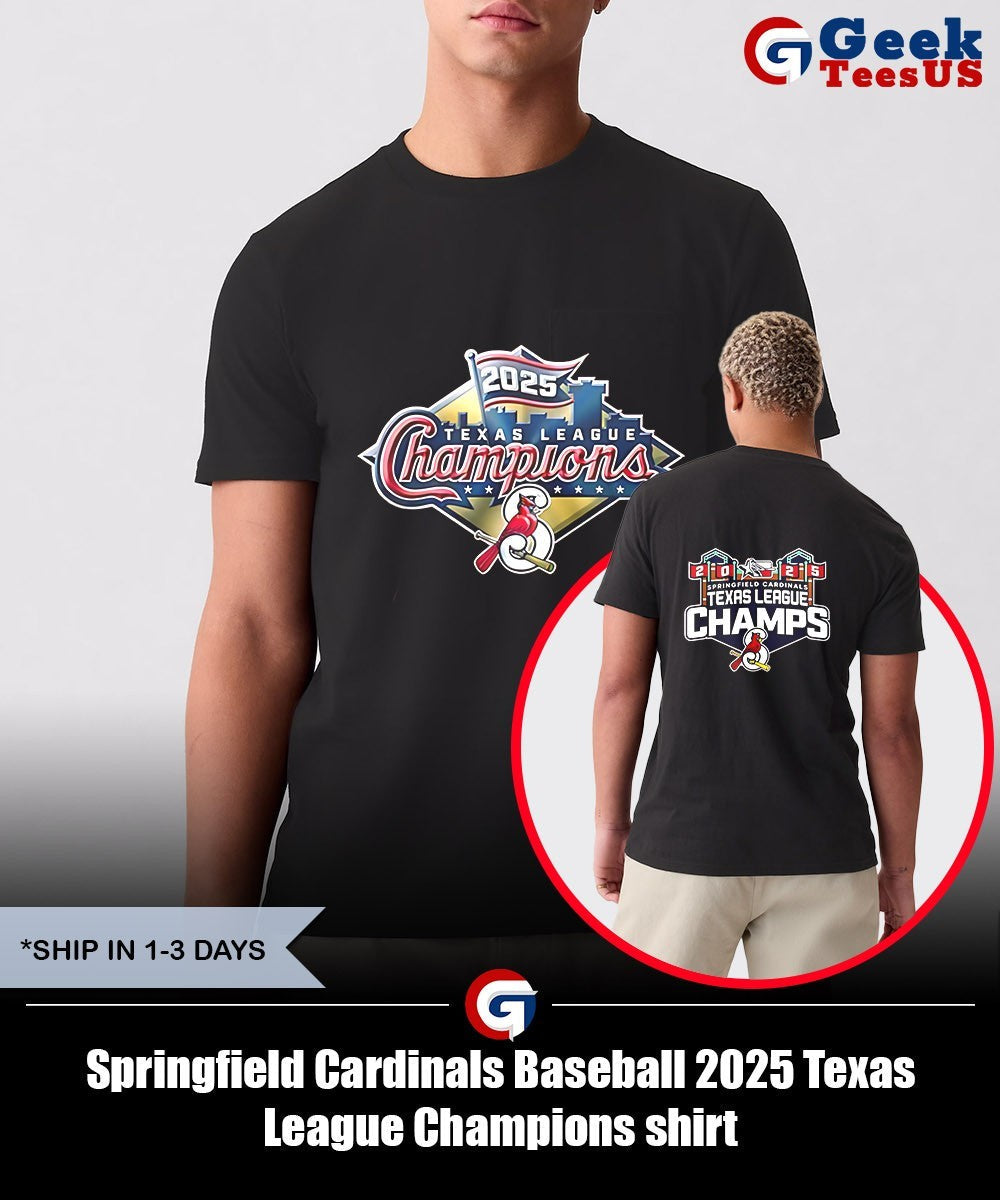 Springfield Cardinals Baseball 2025 Texas League Champions shirt