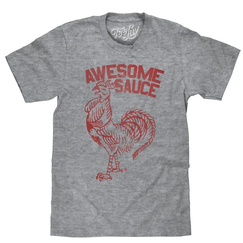 Sriracha Awesome Sauce T-Shirt - Gray Hoodie, Sweatshirt | HypeDripTees.com