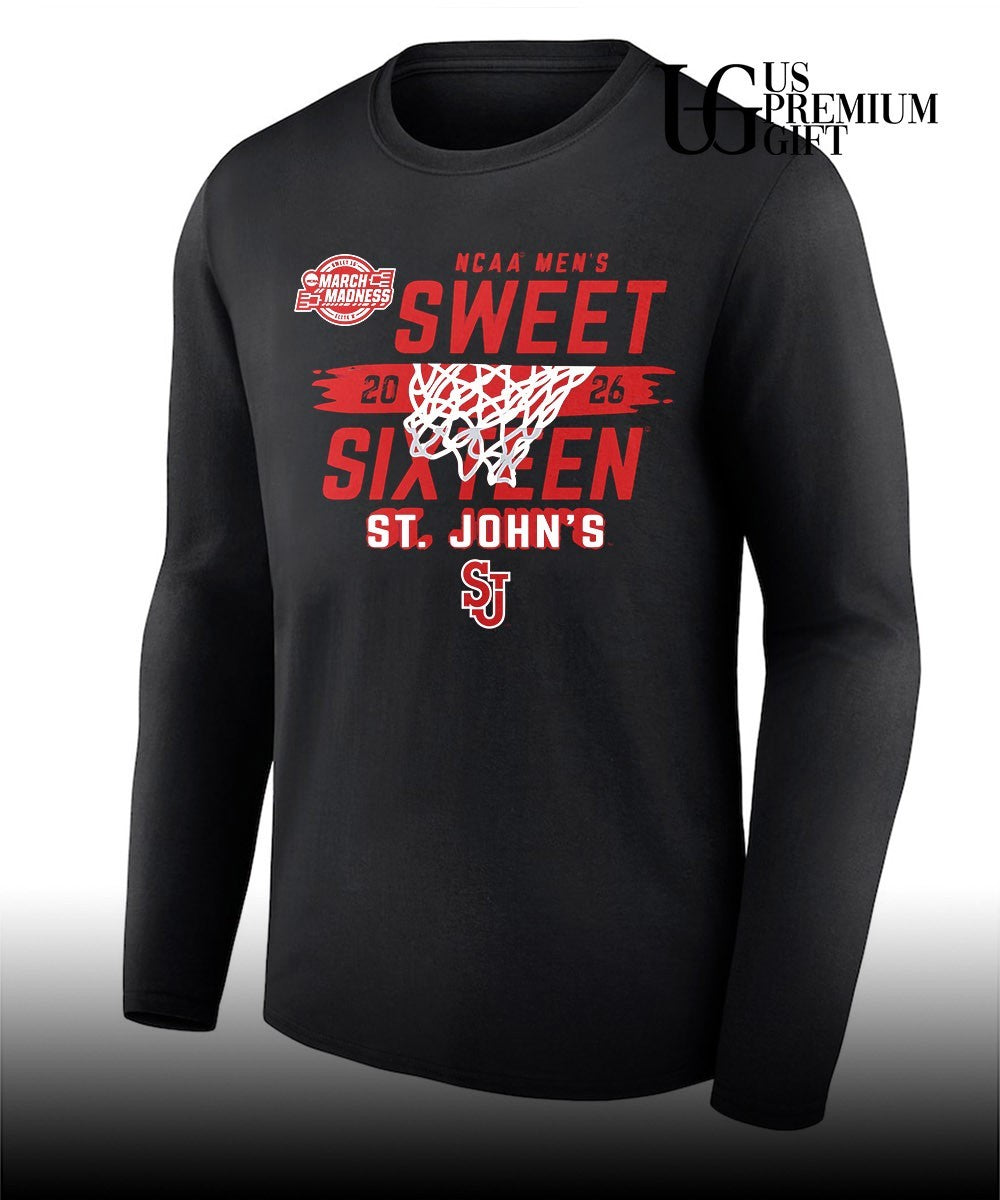 St John’s Red Storm NCAA Men’s Basketball 2026 Sweet 16 logo shirt