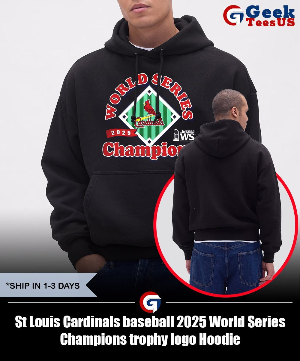 St Louis Cardinals baseball 2025 World Series Champions trophy logo shirt