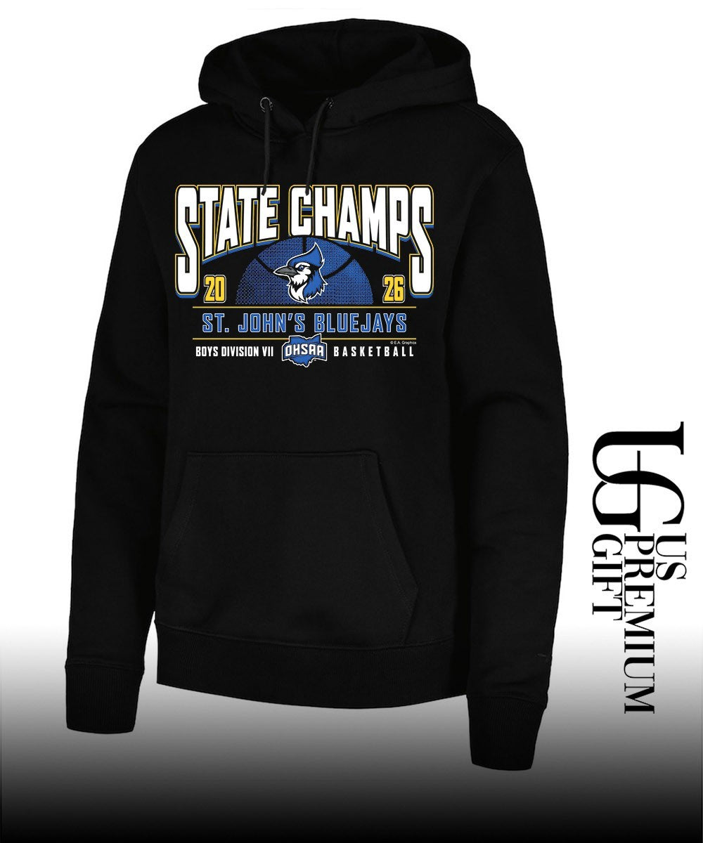St. John’s Bluejays 2026 OHSAA Boys Basketball D7 State Champions shirt