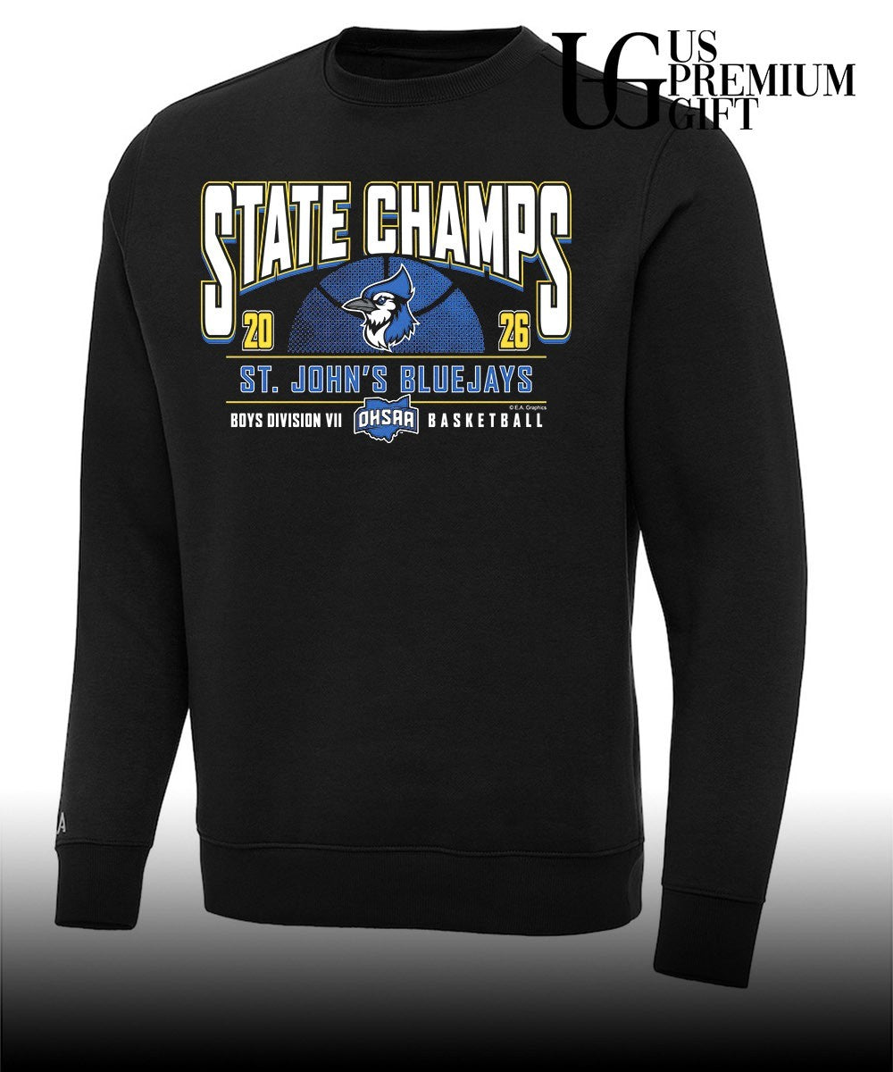 St. John’s Bluejays 2026 OHSAA Boys Basketball D7 State Champions shirt