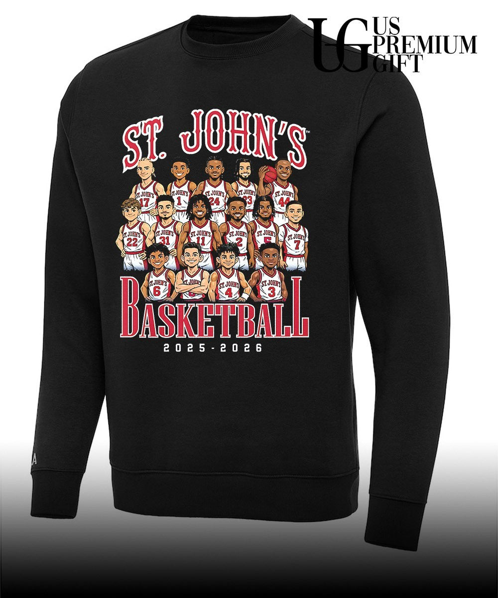 St. John’s Men’s NCAA Basketball 2025-2026 caricature shirt
