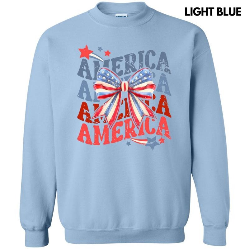 Stacked America Coquette Sweatshirt T-Shirts, Hoodie | HypeDripTees.com