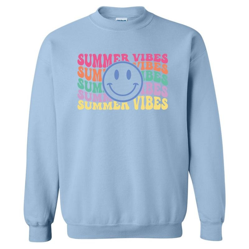 Stacked Summer Vibes Sweatshirt 'NLB' T-Shirts, Hoodie | HypeDripTees.com