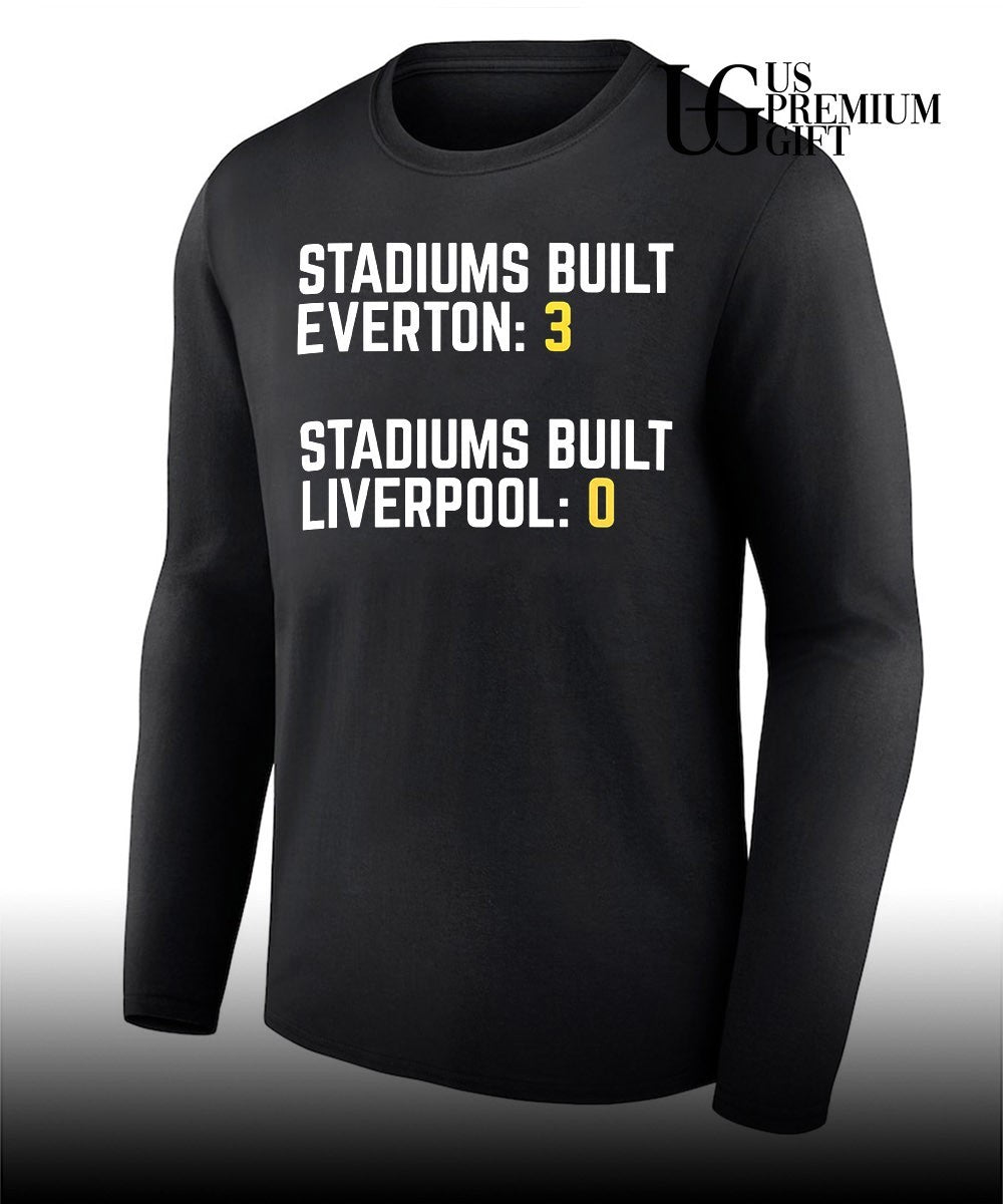 Stadiums built Everton 3 stadiums built Liverpool 0 shirt