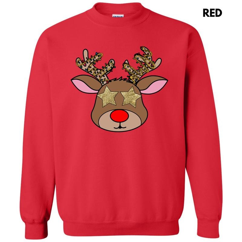 Star Eye Reindeer Sweatshirt 'NLB' T-Shirts, Hoodie | HypeDripTees.com