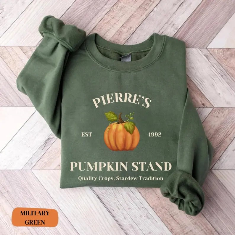 Stardew Fall Sweatshirt, Pumpkin Patch Hoodie, Cozy Gamer Gift, Potterhead Gift, Fall Shirt, Halloween Tee | HypeDripTees.com
