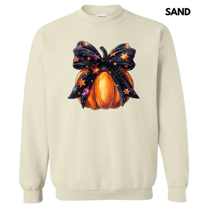 Starry Bow Pumpkin Sweatshirt 'NLB' T-Shirts, Hoodie | HypeDripTees.com