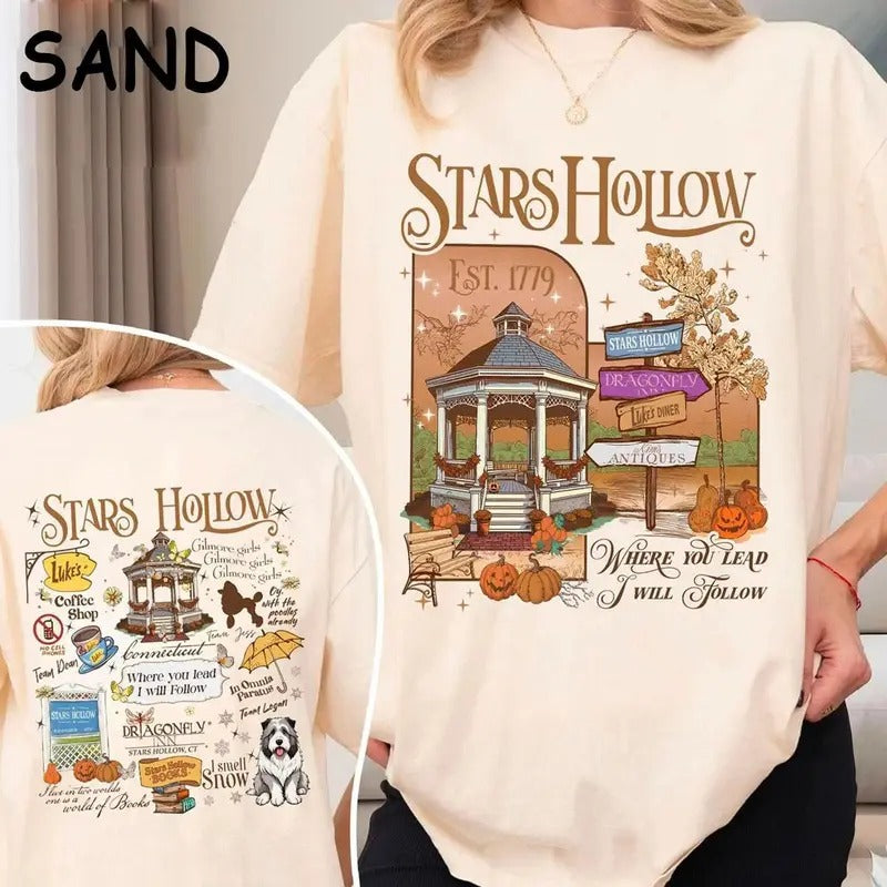 Stars H0llow Autumn Festival TShirt, Gilm0re Girls Shirt, shirt trend 2025 Hoodie, Sweatshirt | HypeDripTees.com
