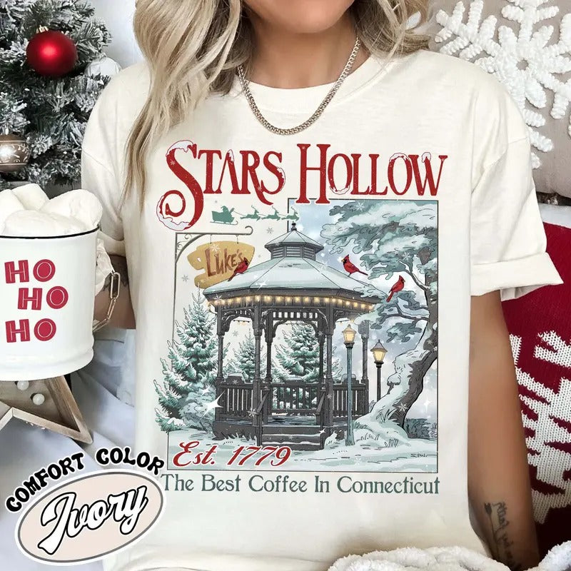 Stars Hollow Christmas Festival Shirt Stars Hollows Christmas Gift Connecticut Shirt Retro Style Stars Hollow 1779...