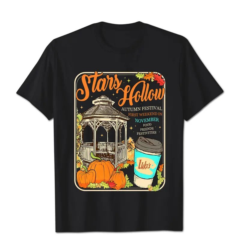 Stars Hollow T-Shirt, 1779 T-Shirt, Gilmore Girls T-Shirt, Autumn T-Shirt, Lukes Diner T-Shirt, Unisex T-Shirt, Halloween...