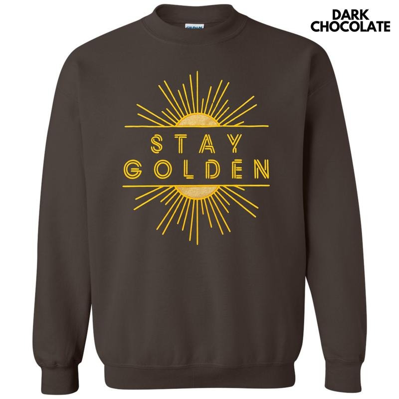 Stay Golden Puff Sweatshirt T-Shirts, Hoodie | HypeDripTees.com