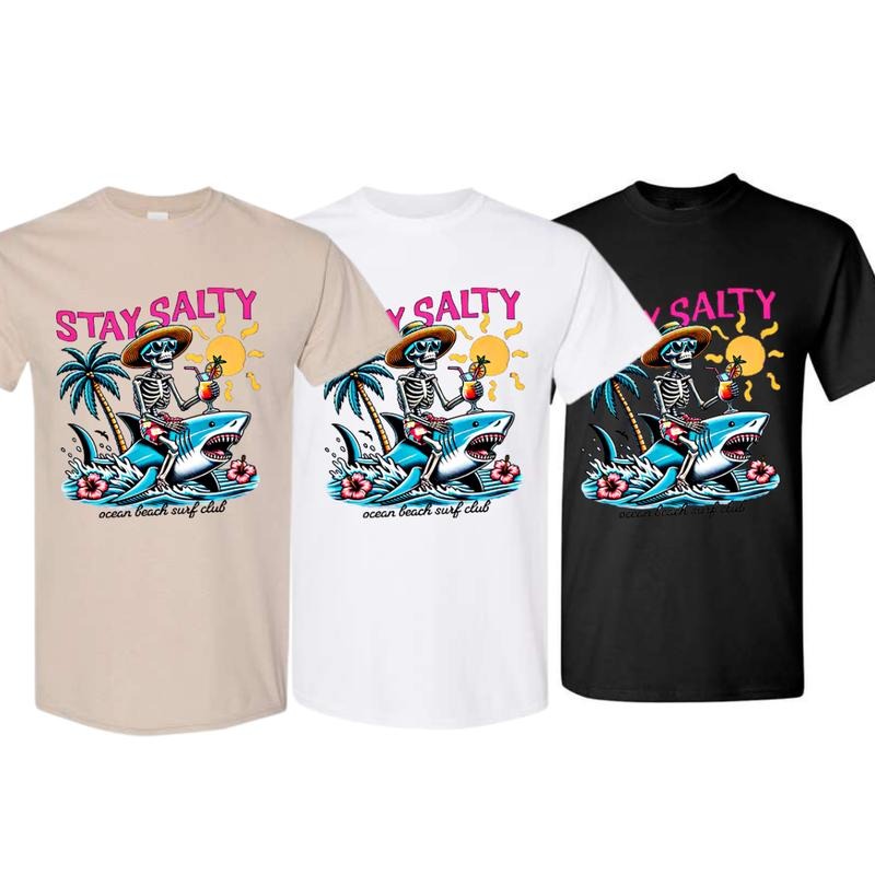 Stay Salty Beach Shirt Trendy Shirt Stay Salty Summer T-Shirt Sweatshirt Hoodie | HypeDripTees.com