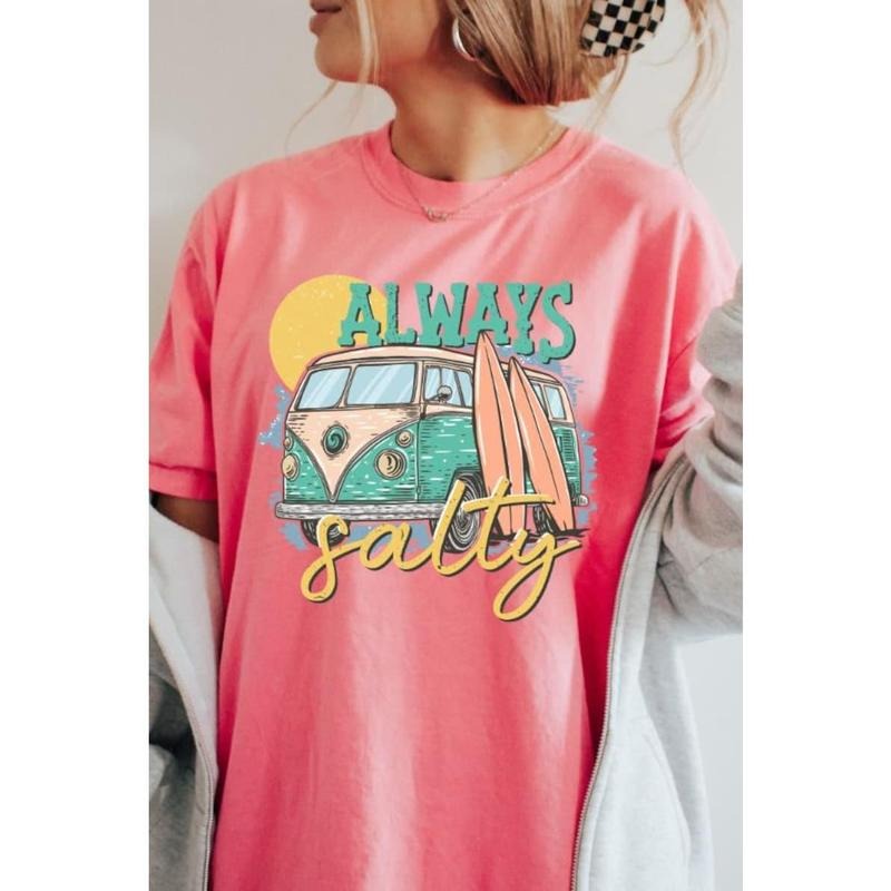 Stay Salty Shirt, Beach Tee, Boho summer Tshirt, Vintage Summer t-shirt, Vintage Coastal Cowgirl, Salty Tee Hoodie,...