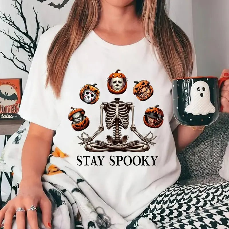 Stay Spooky Shirt, Halloween Horror Movie Shirts, Michael Myers Shirt, Horror Nights, Horror Movie 90s Halloween Shirt,...
