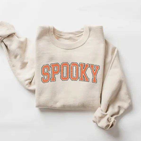 Stay Spooky Sweatshirt, Halloween Sweatshirt, Halloween Gift Hoodie, Womens Halloween Sweatshirt, Spooky Season Shirt,...