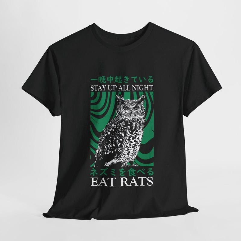 Stay Up All Night Owl T-Shirt Hoodie, Sweatshirt | HypeDripTees.com