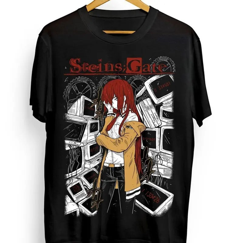 Steins Gate T-Shirt Kurisu Makise Girl Kawaii Waifu Anime Shirt Tee All Size Hoodie, Sweatshirt | HypeDripTees.com