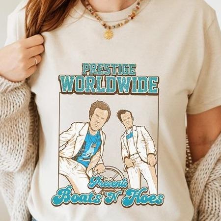 Step Brothers Movie Shirt Prestige Worldwide Presents Boats 'N Hoes Vintage Tshirt Hoodie, Sweatshirt | HypeDripTees.com