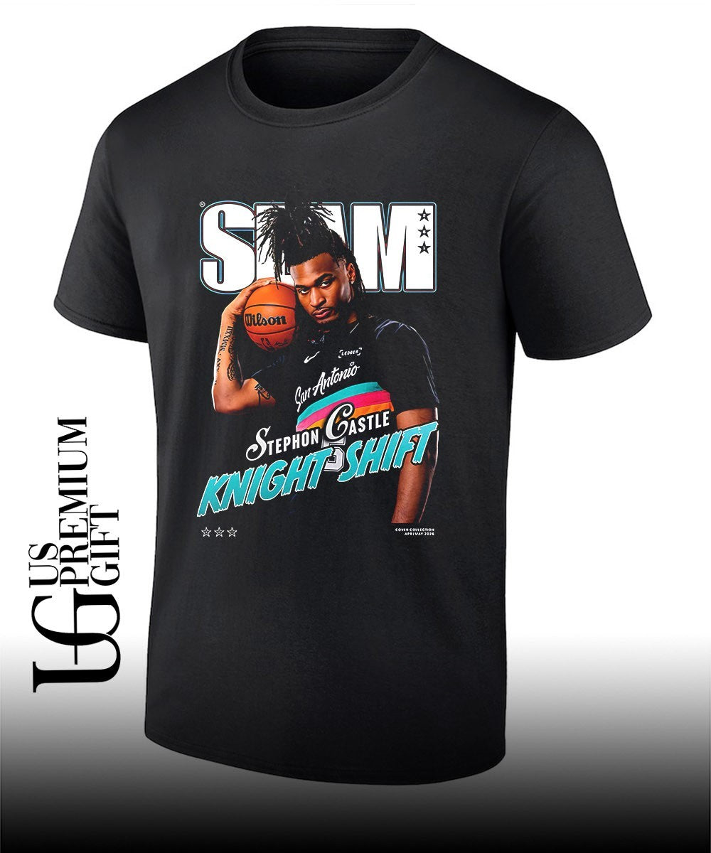 Stephon Castle Knight Shift San Antonio Spurs NBA Slam shirt