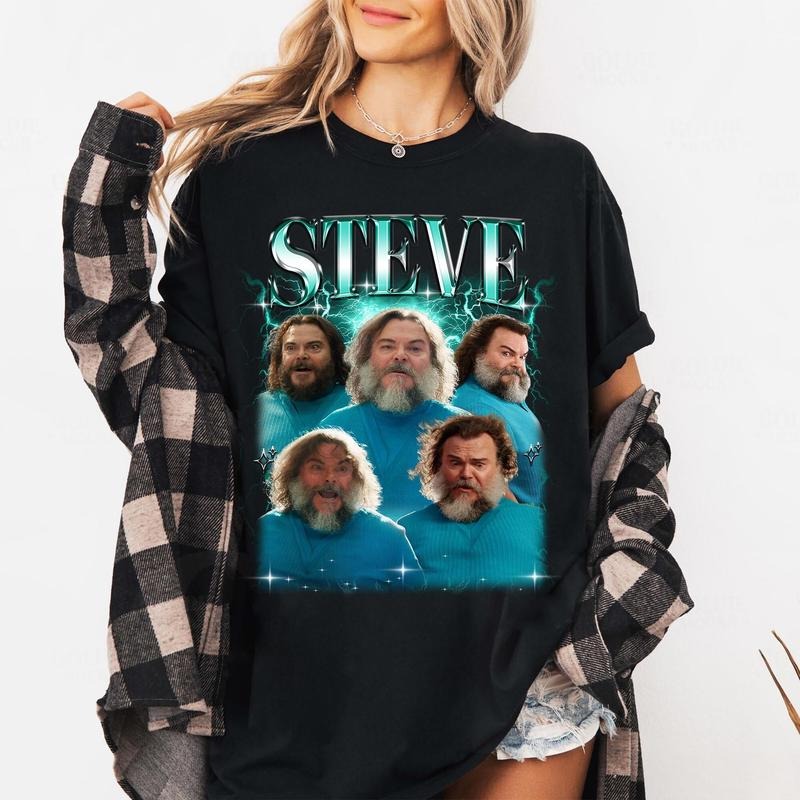Steve in MineC Movie Shirt, Block World MineC Shirt, Funny Steve Shirt,  Gift For Fans Hoodie, Sweatshirt | HypeDripTees.com
