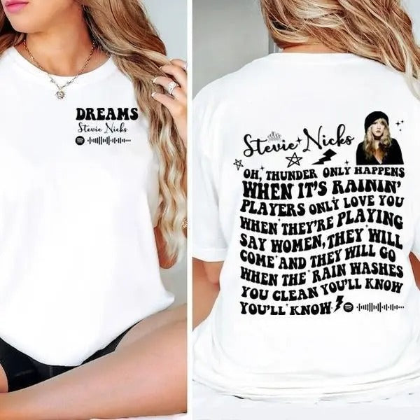 Stevie Dreams Shirt, Dreams Lyrics Sweatshirt, Stevie Tee Shirt, Stevie Nickss Fan Shirt, Stevie T-shirt, Gift For Fan Hoodie