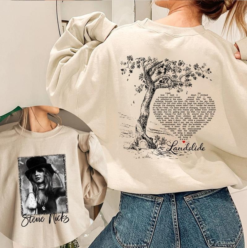 Stevie Nicks 70s Landslide Song Shirt