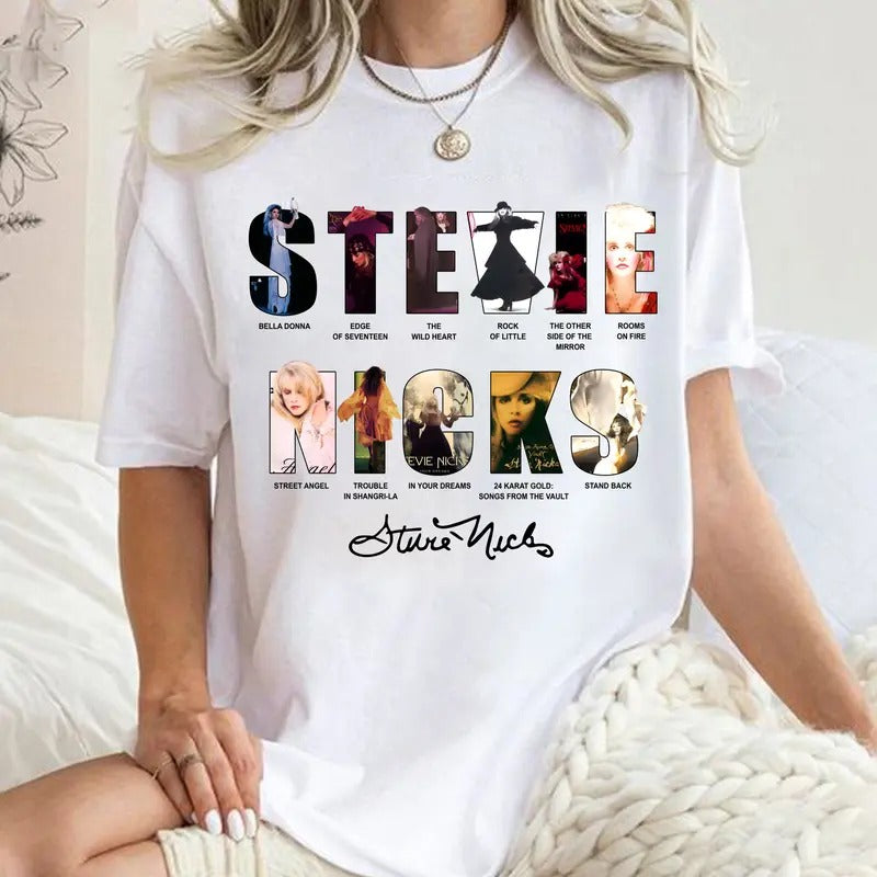 Stevie Nicks Albums Shirt, Stevie Nicks Shirt Hoodie, Sweatshirt | HypeDripTees.com