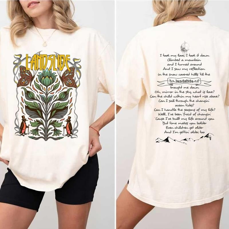Stevie Nicks Landslide Shirt, Stevie Nicks Shirt, Stevie Nicks Fan Shirt Hoodie, Sweatshirt | HypeDripTees.com
