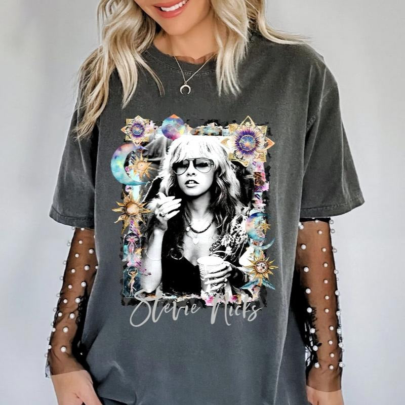 Stevie Nicks Shirt Sweatshirt Hoodie, Rock Music Shirt, Favorite Song Music Lover Gift Shirt | HypeDripTees.com