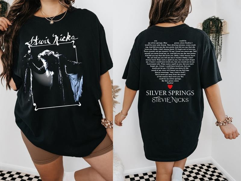 Stevie Nicks Silver Spring Shirt, Stevie Nicks Concert Tour Shirt Hoodie, Sweatshirt | HypeDripTees.com