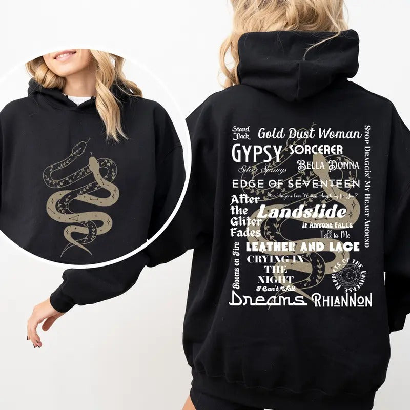 Stevie Nicks Tracklist 2 Side Shirt, Go Your Own Way Sweatshirt Hoodie, Gift for her Comfort Cotton | HypeDripTees.com