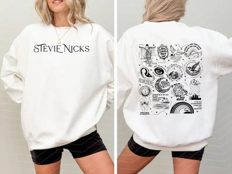 Stevie Nicks Tracklist 2 Sides Shirt, Stevie Nicks Shirt Hoodie, Sweatshirt | HypeDripTees.com