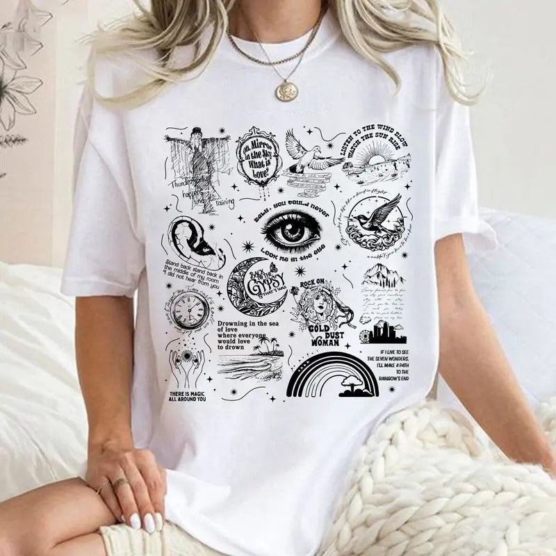Stevie Nicks Tracklist Updated Shirt, Stevie Nicks Shirt Hoodie, Sweatshirt | HypeDripTees.com