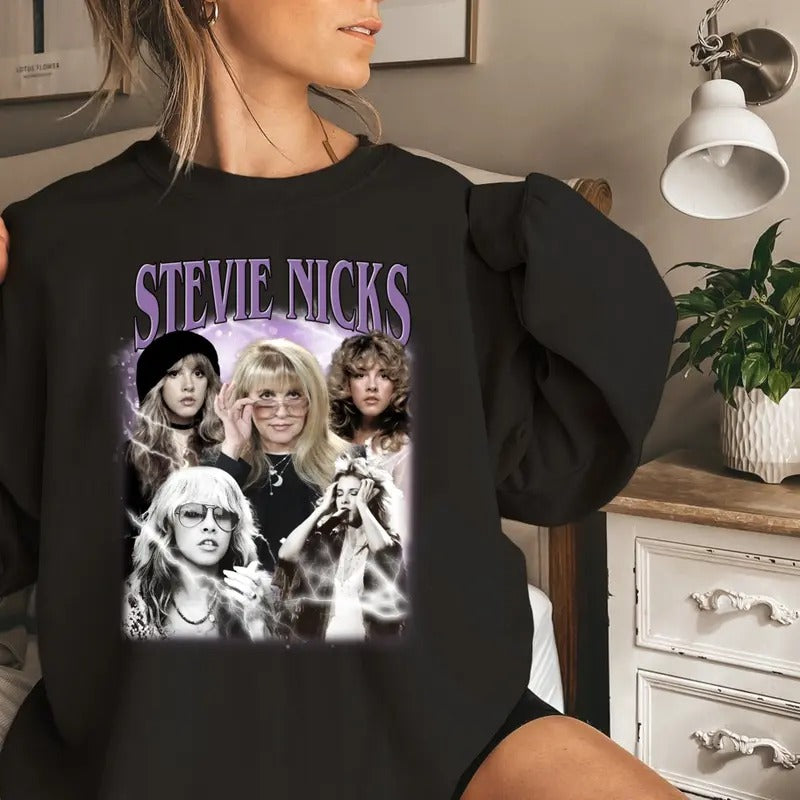 Stevie Nicks Vintage Shirt, Stevie Nicks Fan Shirt Hoodie, Sweatshirt | HypeDripTees.com