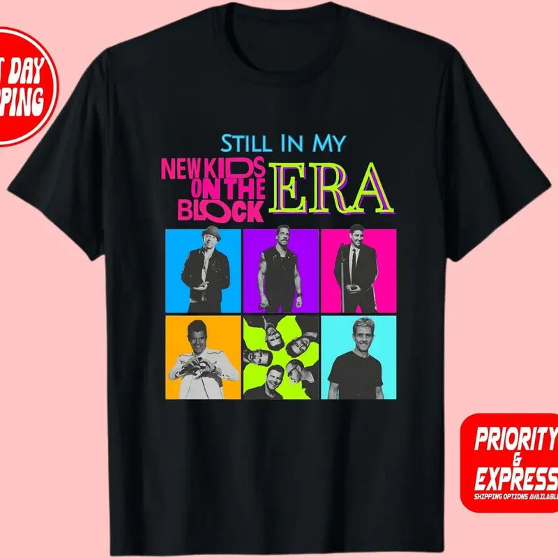 Still In My New On The Block Era Shirt, Retro Band Tee, Old School Boy Band Hoodie, Sweatshirt | HypeDripTees.com
