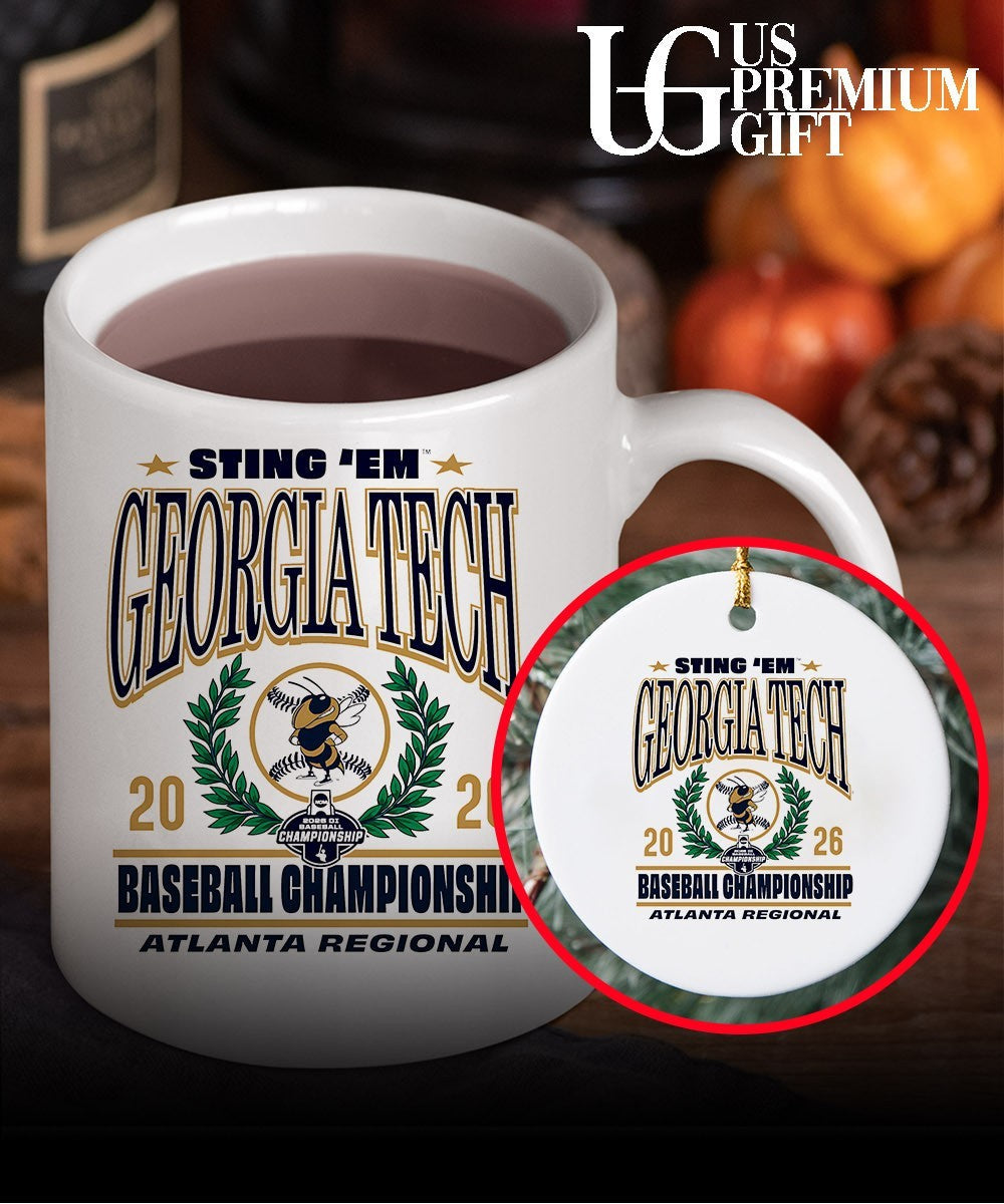 Sting ‘Em Georgia Tech Yellow Jackets Baseball Championship Atlanta Regional 2026 graphic shirt