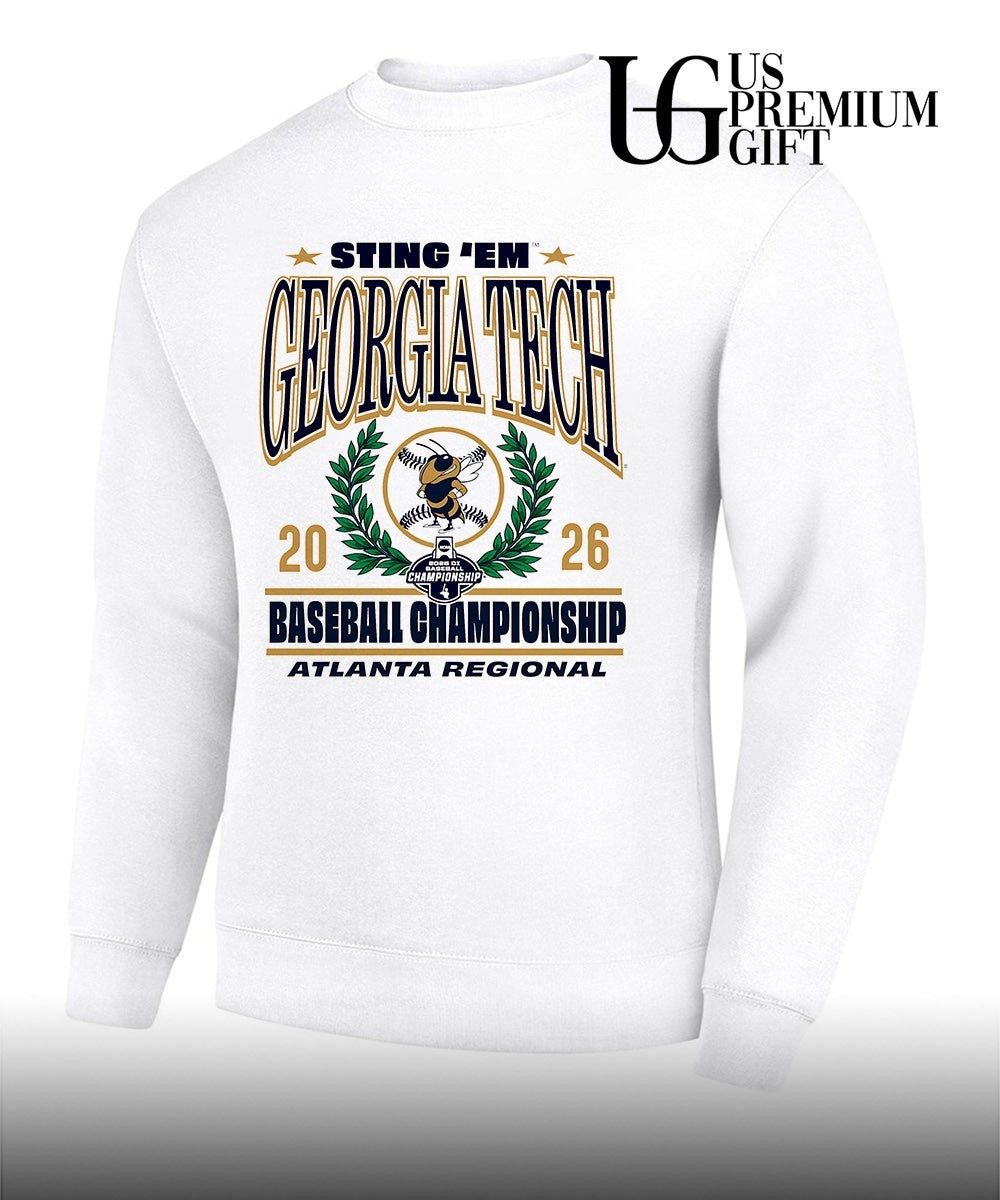 Sting ‘Em Georgia Tech Yellow Jackets Baseball Championship Atlanta Regional 2026 graphic shirt