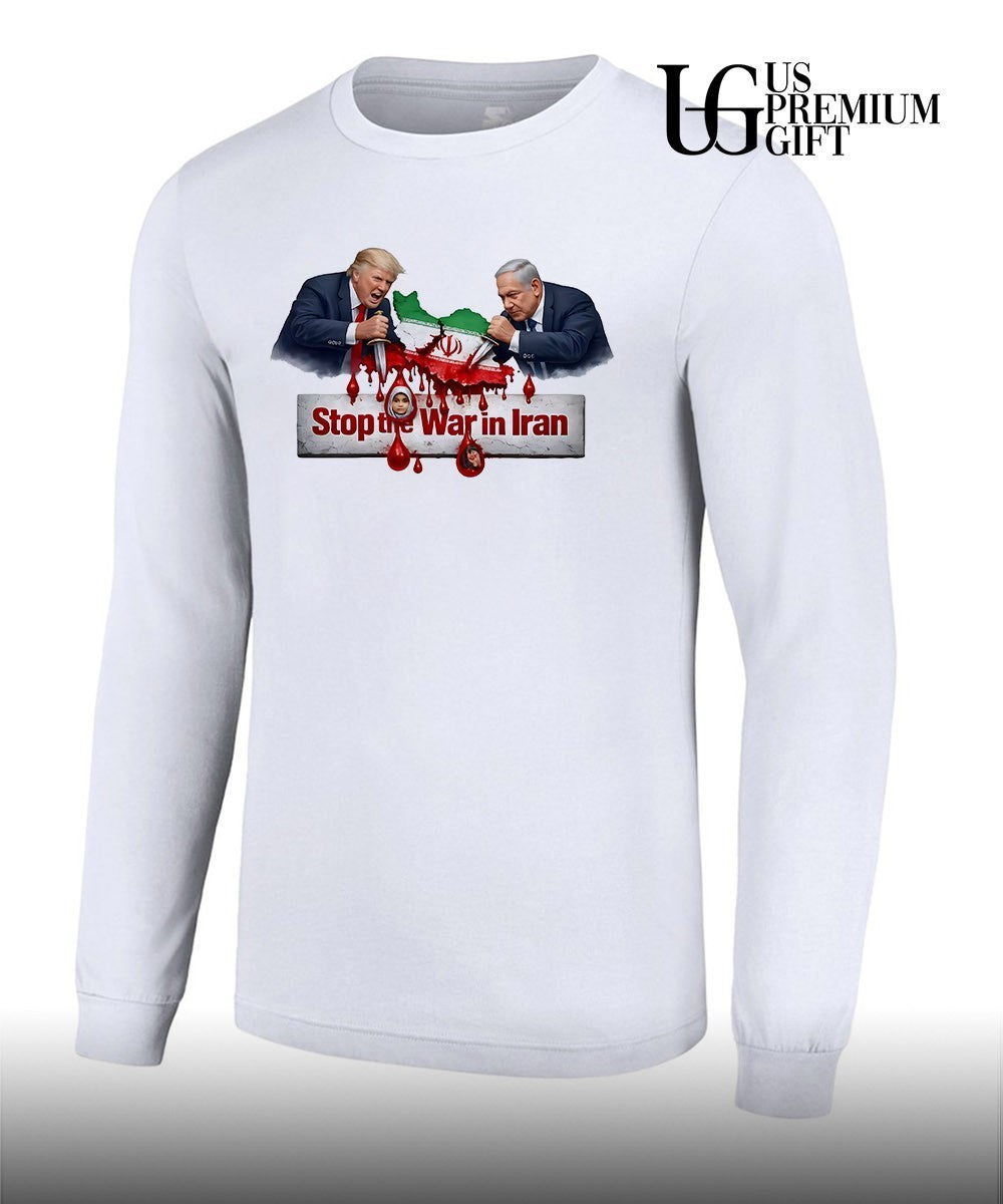 Stop the War in Iran Benjamin Netanyahu and Trump shirt