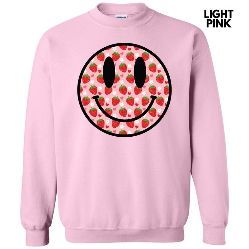 Strawberry Happy Face Sweatshirt 'NLB' T-Shirts, Hoodie | HypeDripTees.com