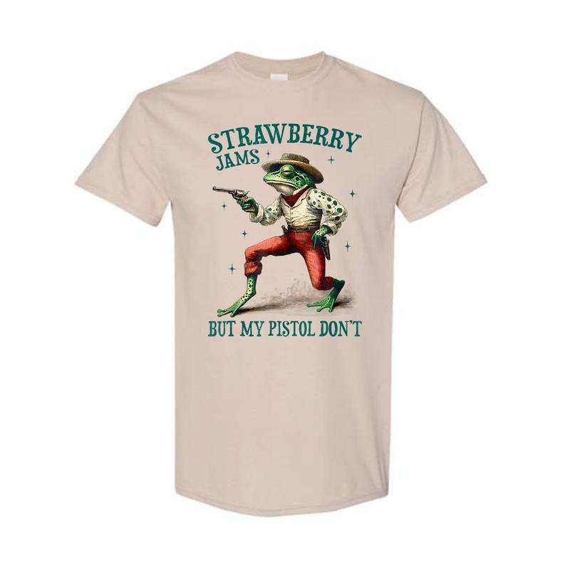 Strawberry Jams But My Guns Don't Shirt, Unisex Shirt Hoodie, Sweatshirt | HypeDripTees.com